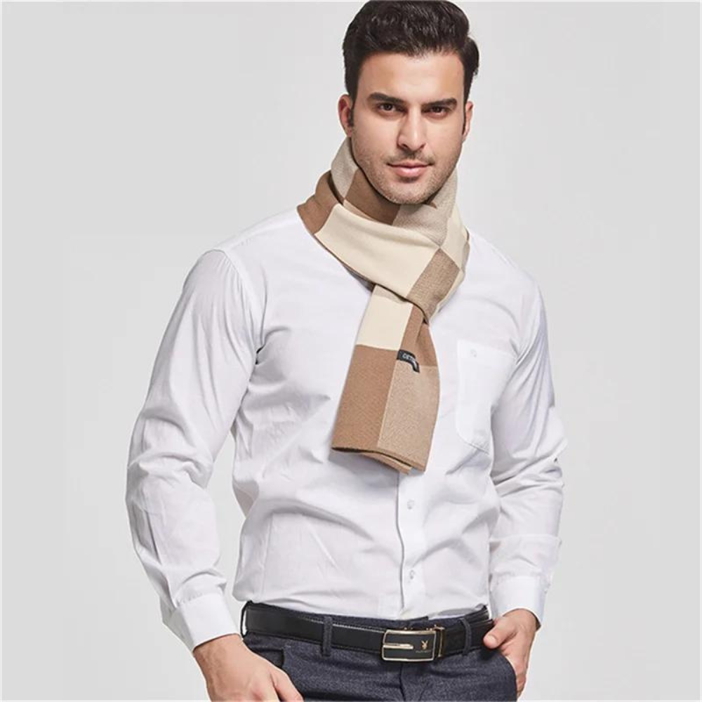 EDWARD | Klassischer Wollschal für Herren im Vintage-Stil