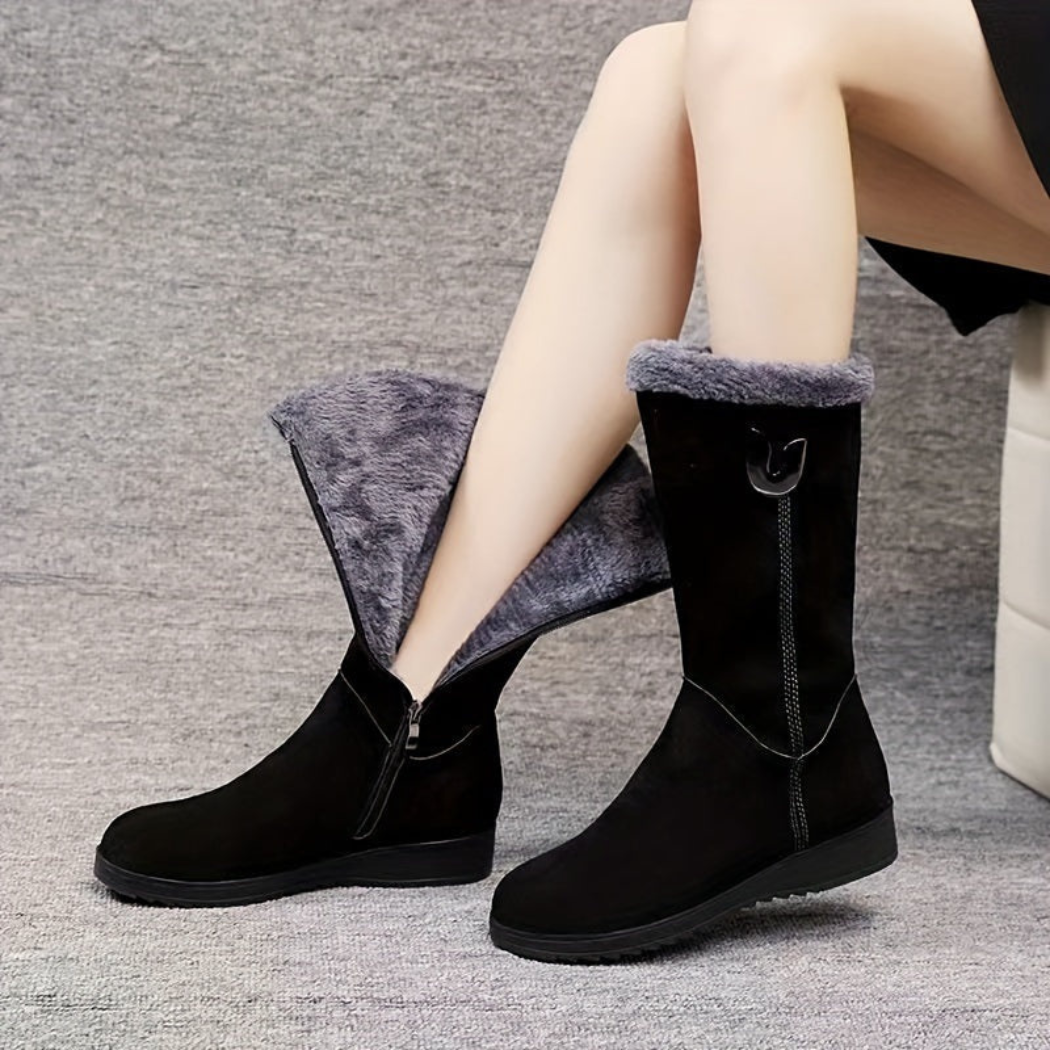 Isabella | Gefütterte Damen-Winterstiefel mit Profilsohle