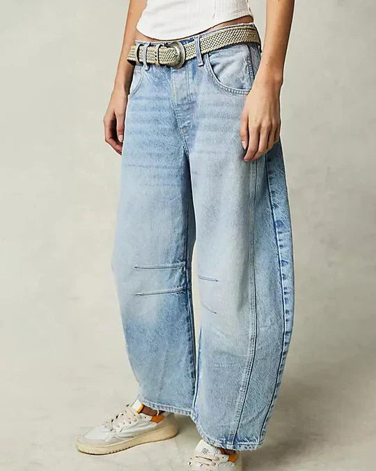 Mid-Rise | Weit geschnittene Tonnenjeans für modebewusste Frauen