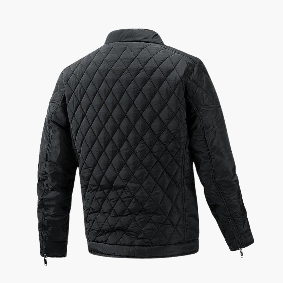 Friedrich | Gesteppte Motorradjacke im Bikerstil