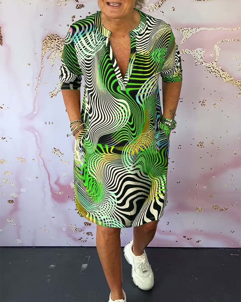 Linda | Sommerkleid mit buntem Printmuster