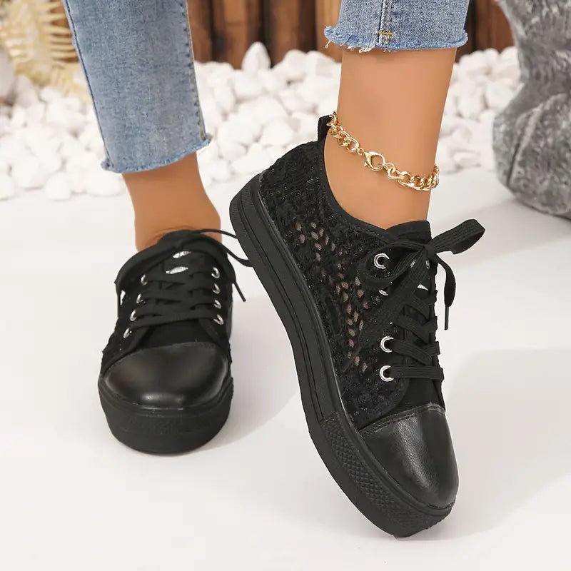 Plateau | Sneakers mit Spitze für Frauen