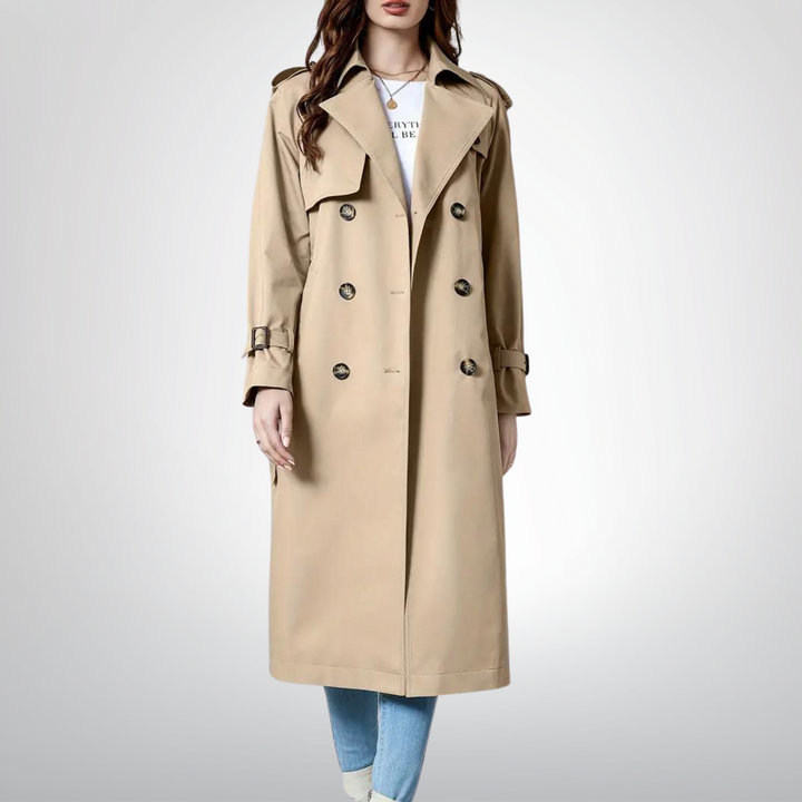Evelina | Trenchcoat mit Gürtel & femininer Linie