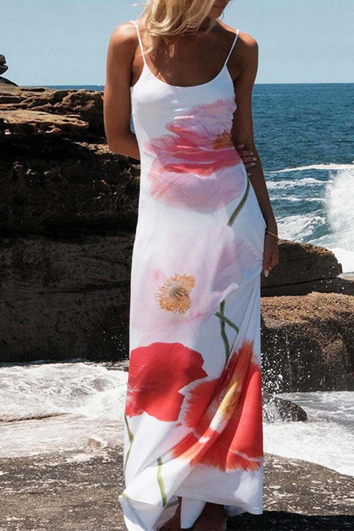 ROSSA | Geblümtes Kleid in Maxilänge