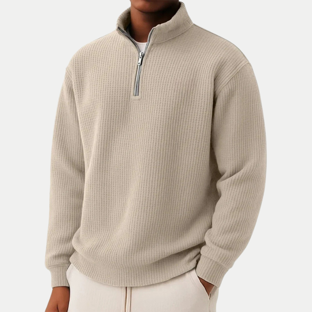Jonas | Eleganter Zip Pullover für jeden Tag