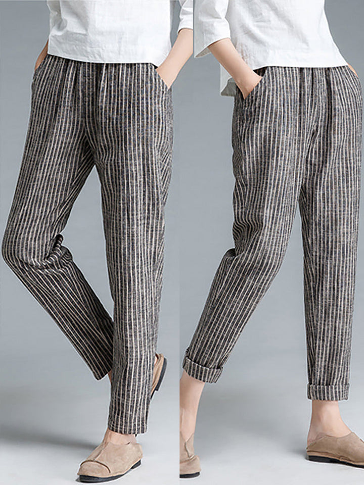 Meliora | Damenhose mit eleganten Streifenmustern