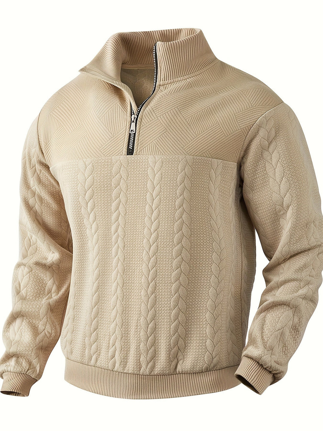 Olivier | Herren-Sweatshirt im Vintage-Stil mit Zipper