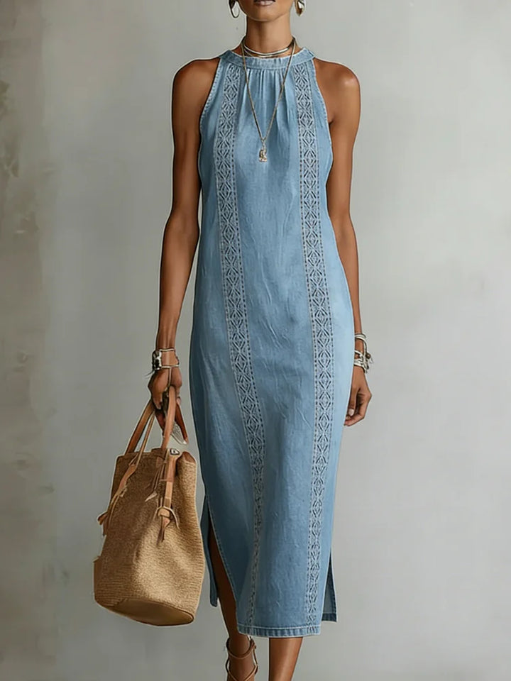 Mila | Elegantes Denim Kleid Damen Look
