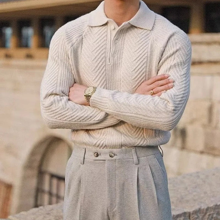 Robinson | Ikonischer Herrenpullover mit Strickmuster