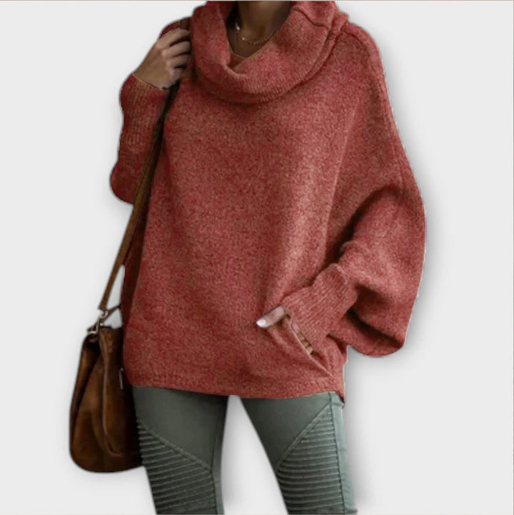 Lea | Eleganter Strickpullover für Damen in Schildpatt