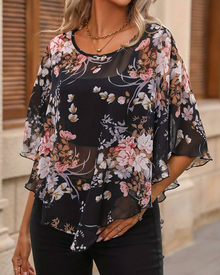 Carmen | Elegante Bluse mit Blumenmuster für feminine Frühlingsmode