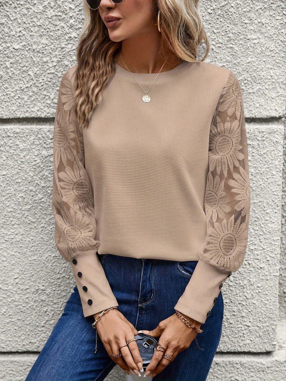 Matilda | Elegantes Top mit transparenten Ärmeln