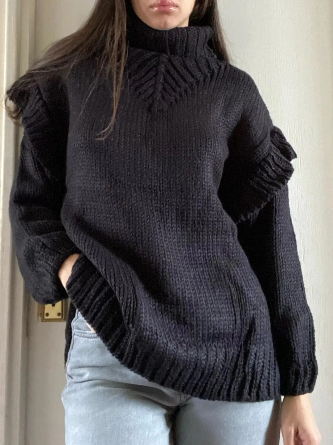 Stella | Strickpullover mit halblangem Kragen