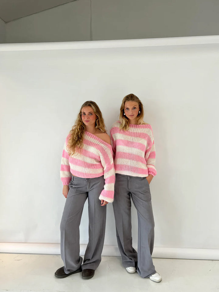 Hanna | Pullover mit klassischen und modernen Streifen