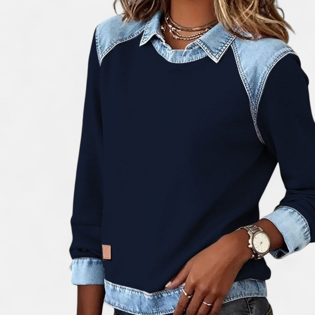 Lina | Modisches Damen Langarmshirt modern & chic