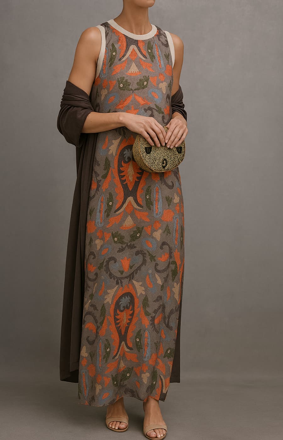 Jolina | Elegantes langes Kleid mit modernem Schnitt