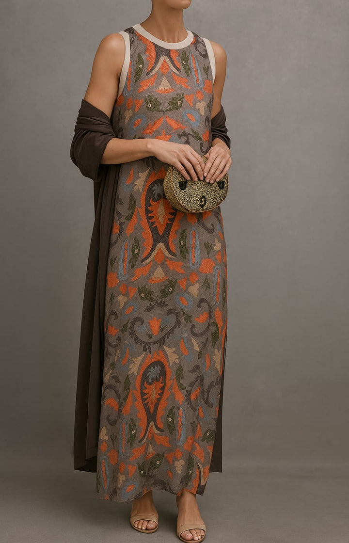 Jolina | Elegantes langes Kleid mit modernem Schnitt