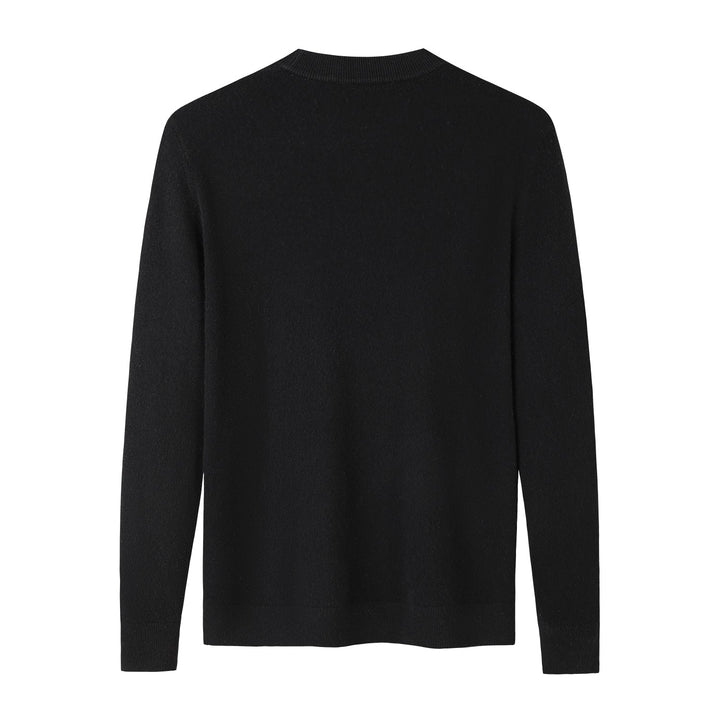 Jonas | Bequemer Pullover in tiefem Schwarz