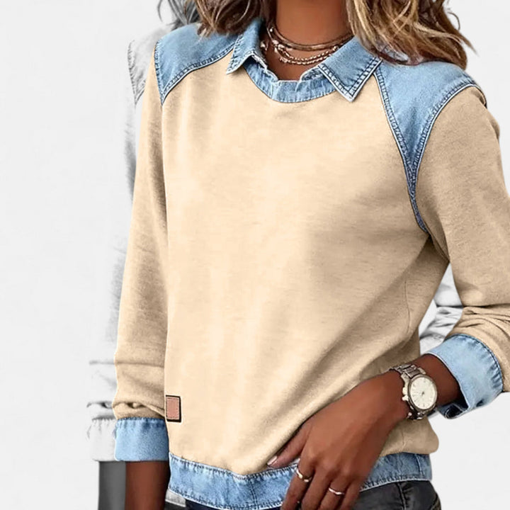 Lina | Modisches Damen Langarmshirt modern & chic