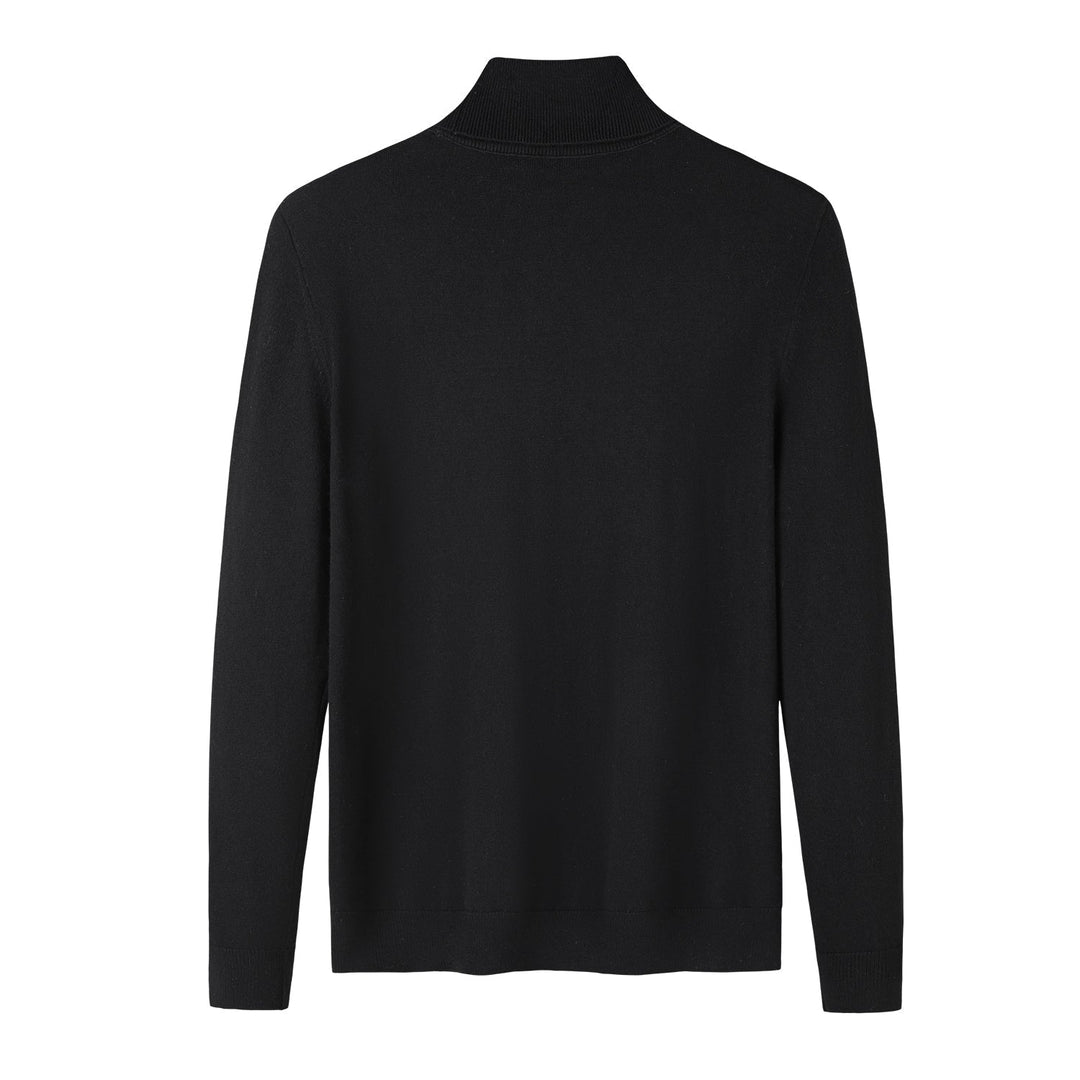 Henrik | Zeitloser Rollkragenpullover in Schwarz