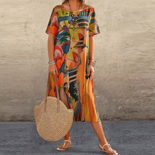 Dina Kleid mit femininer Silhouette für warme Tage in Stil und Komfort