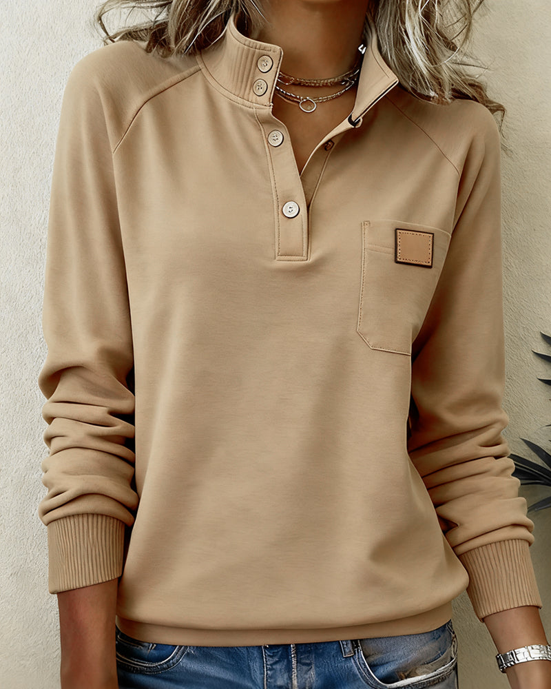 Amelie | Damen Pullover modern & stilvoll mit Polokragen