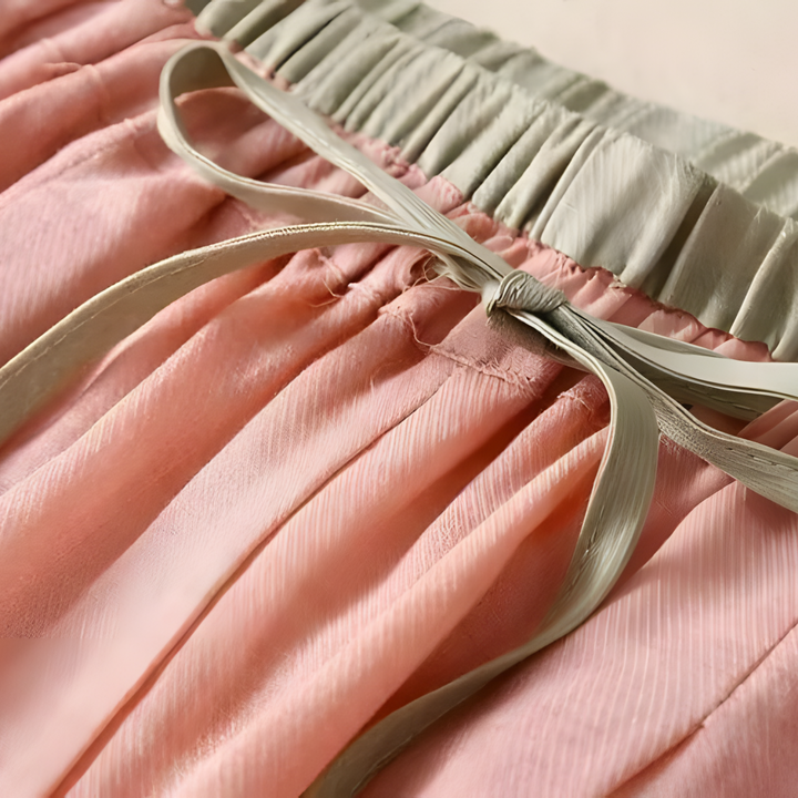 Livia | Stylishe Damen Leinenhose in sanftem Rosa