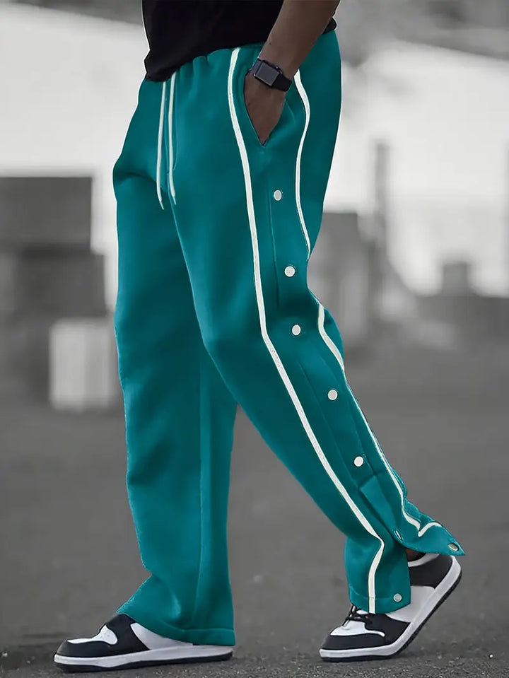 Lino | Locker geschnittene Sporthose mit Knopfdetails