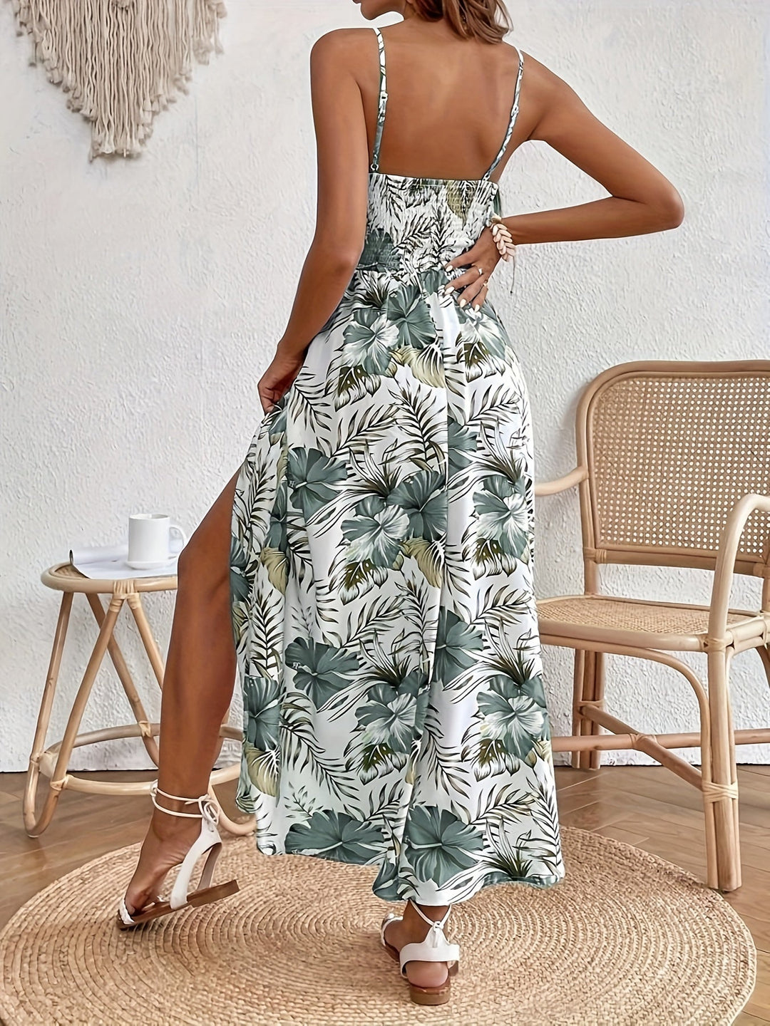 Tessa | Blumen Maxikleid in Boho Eleganz