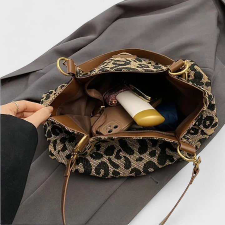 Isabelle | Große Tasche mit elegantem Leopardenmuster