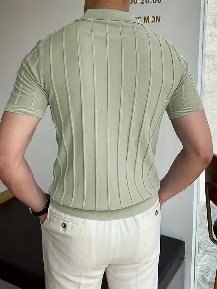 London | Vertikal gestreiftes Hemd für Herrenlook