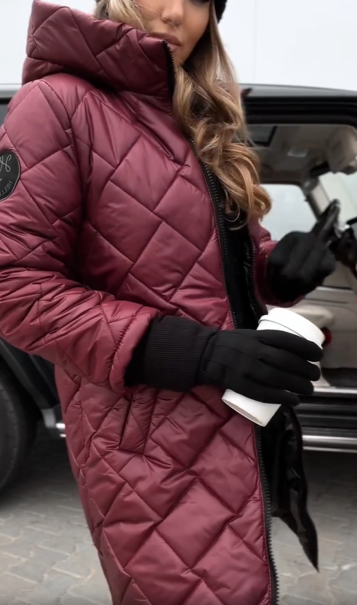 Clara | Gestepptes Damen Kapuzenjacke modern stilvoll