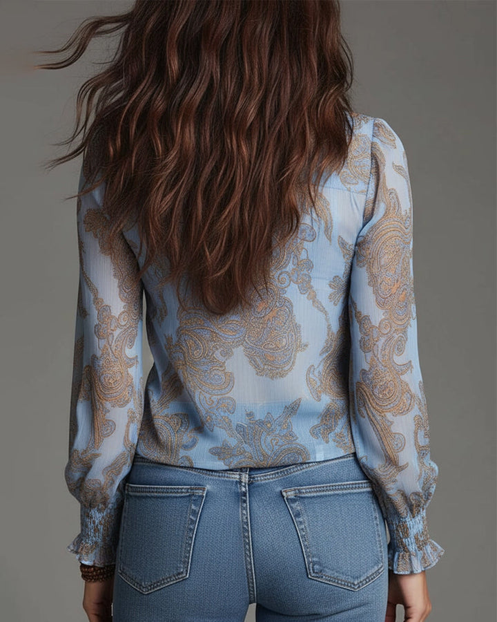 Bianca | Stilvolle Bluse im Halbzip Look
