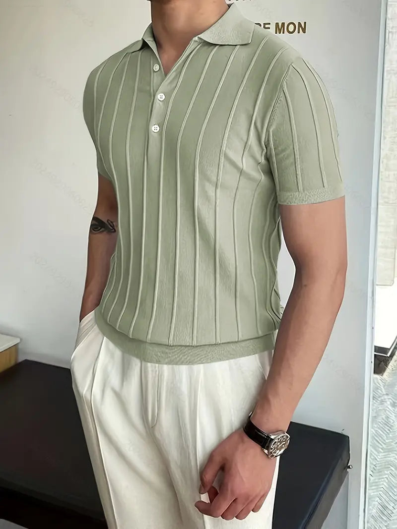 London | Vertikal gestreiftes Hemd für Herrenlook