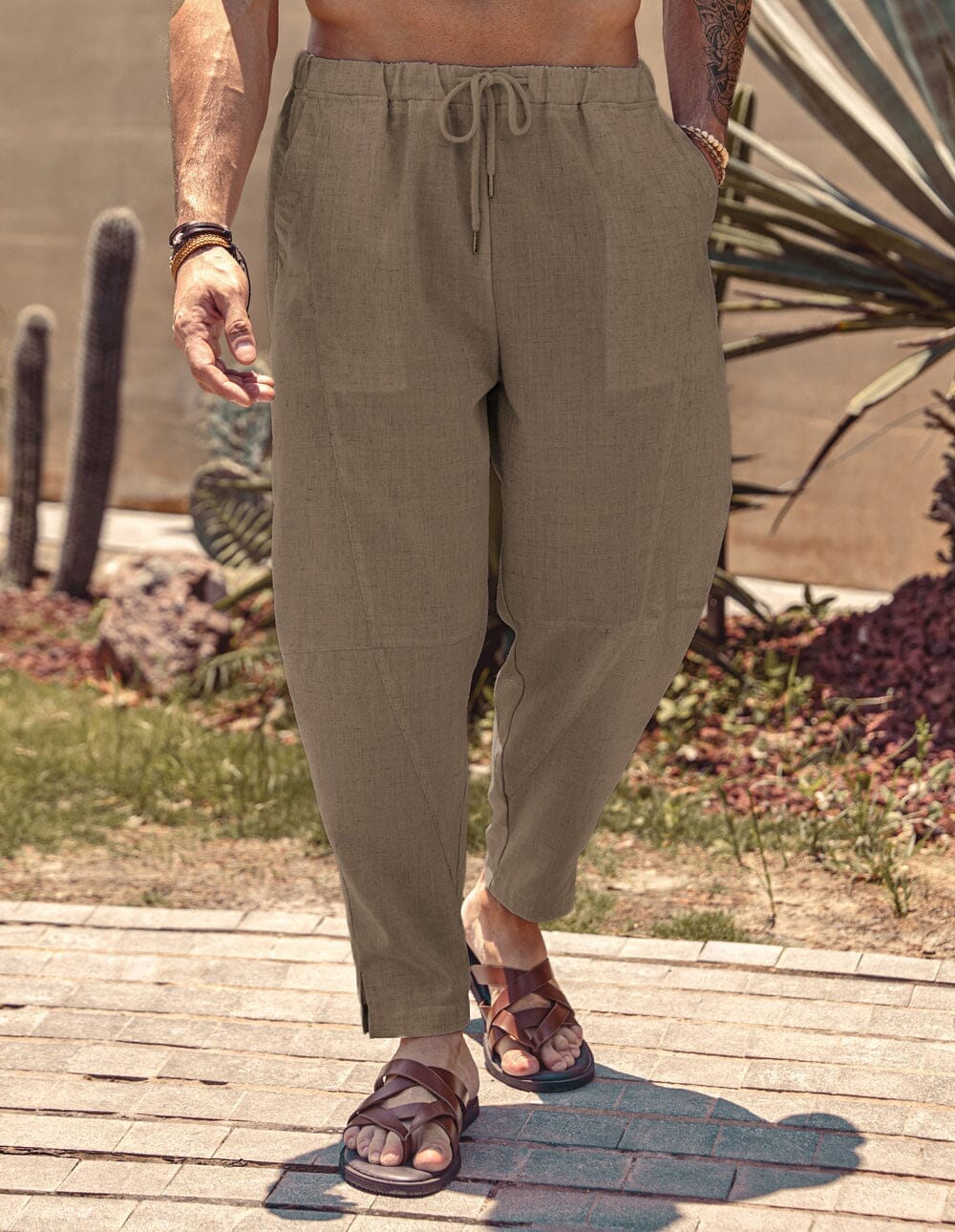 Simon | Bequeme Leinenhose mit Stretchbund