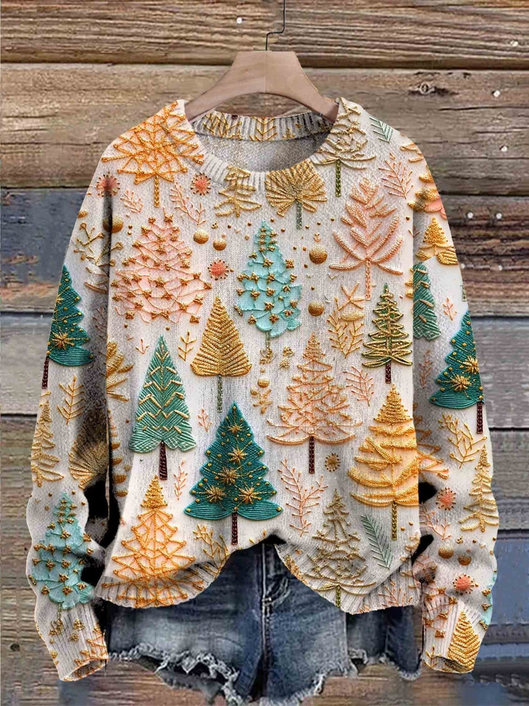 Ziska | Strickpullover mit winterlichem Design
