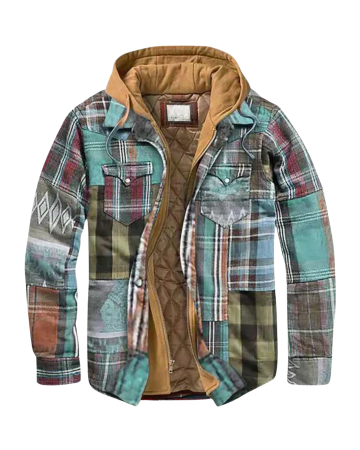 Liora | Patchwork-Karojacke im modernen Trendstil