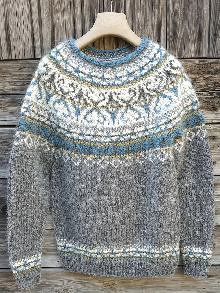 Elena | Warmer Pullover im stilvollen Strick-Look