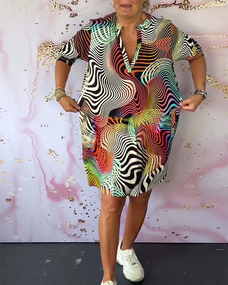 Linda | Sommerkleid mit buntem Printmuster