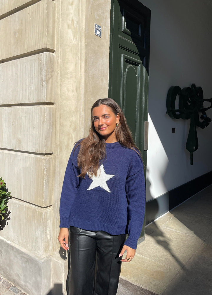 Joya | Strickpullover mit Sternmuster für Damen
