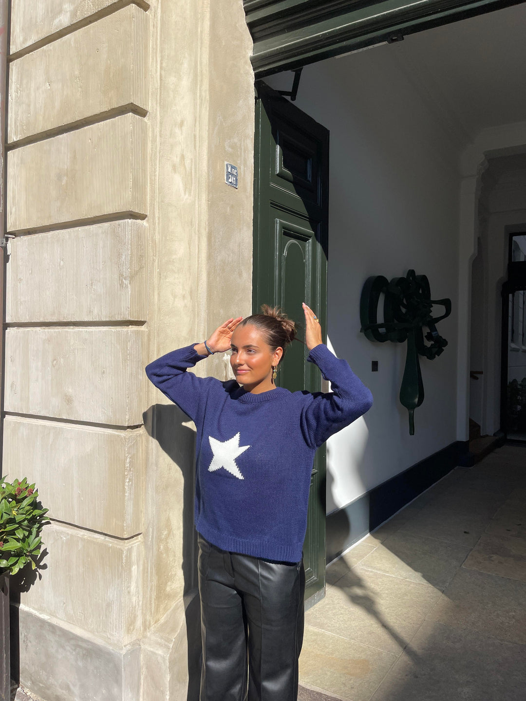 Joya | Strickpullover mit Sternmuster für Damen