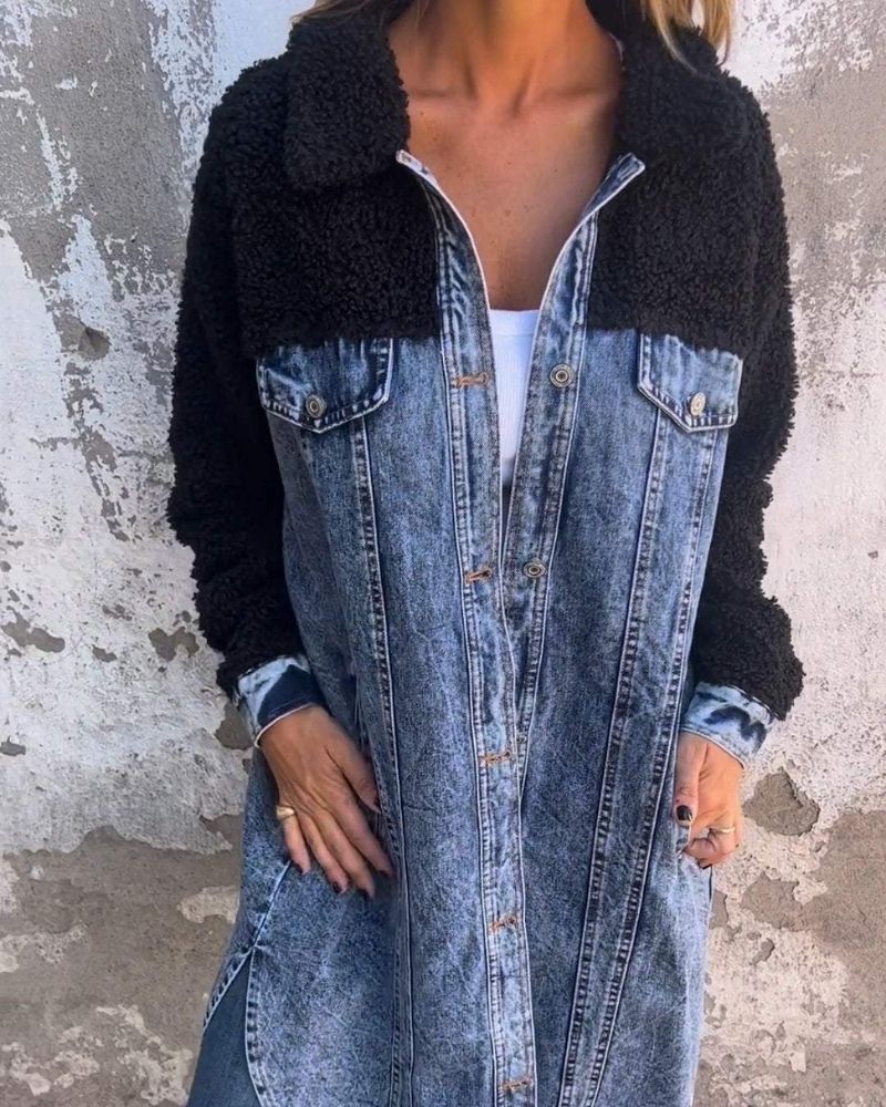 Amelie | Kurze Jeansjacke mit stilvollem Reverskragen
