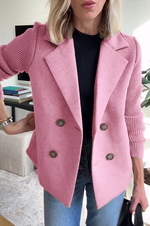 Olivia | Doppelreihiger Strickblazer für elegante Auftritte