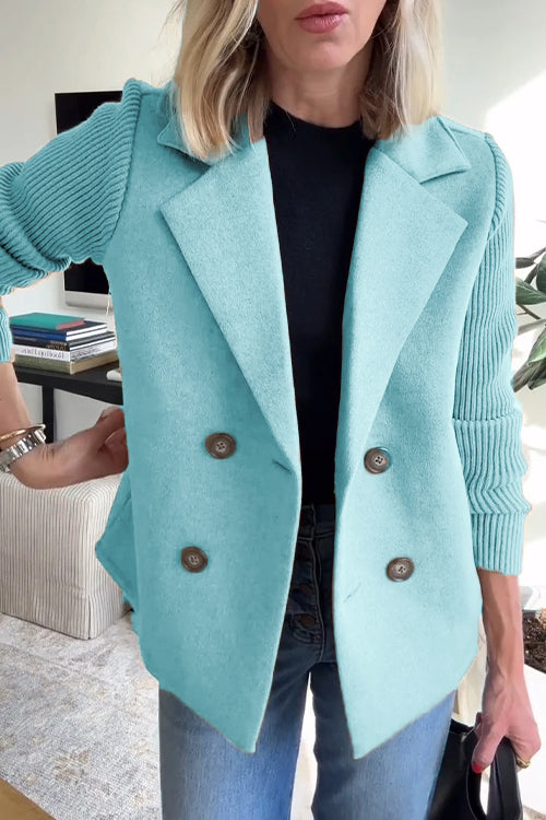 Olivia | Doppelreihiger Strickblazer für elegante Auftritte