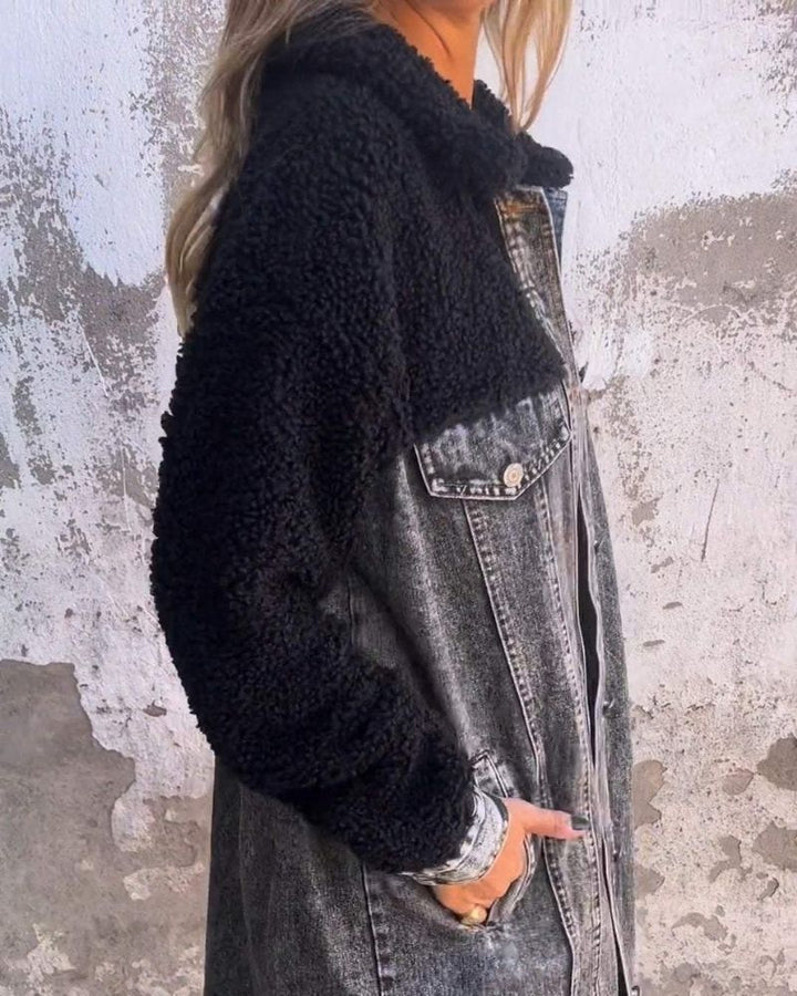 Amelie | Kurze Jeansjacke mit stilvollem Reverskragen