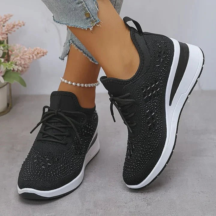 Elena | Funkelnde Damen-Sneakers modern & cozy