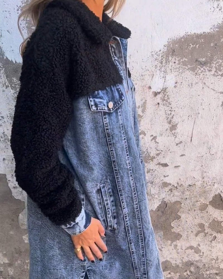 Amelie | Kurze Jeansjacke mit stilvollem Reverskragen