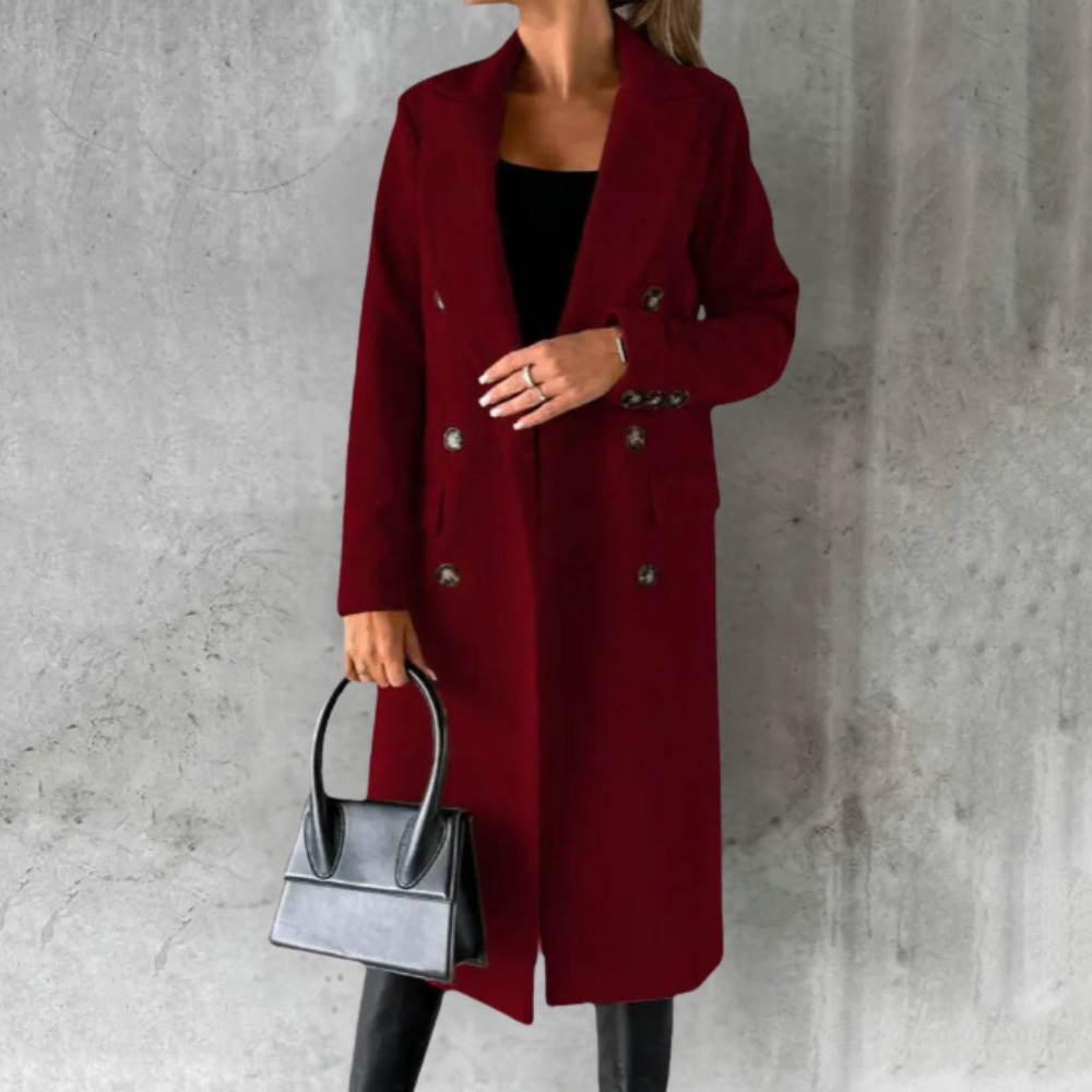 Christiane | Langer Mantel mit elegantem Look