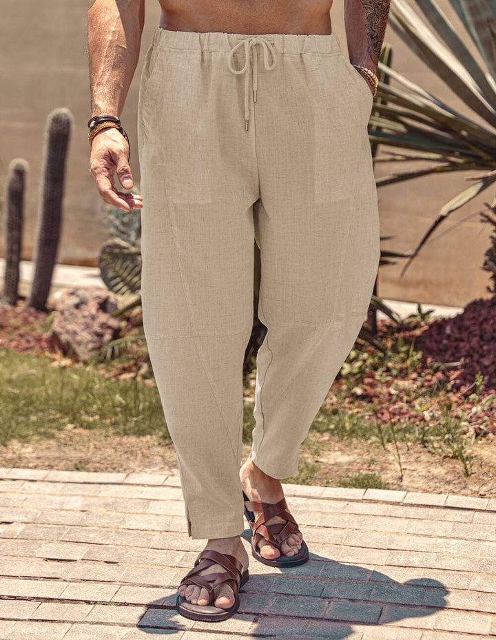 Simon | Bequeme Leinenhose mit Stretchbund
