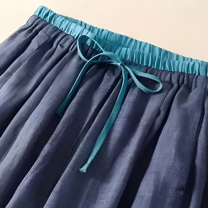 Amalia | Leinenhose Damen in elegantem Blauton